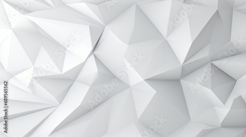 Abstract white and grey hexagons geometric design
