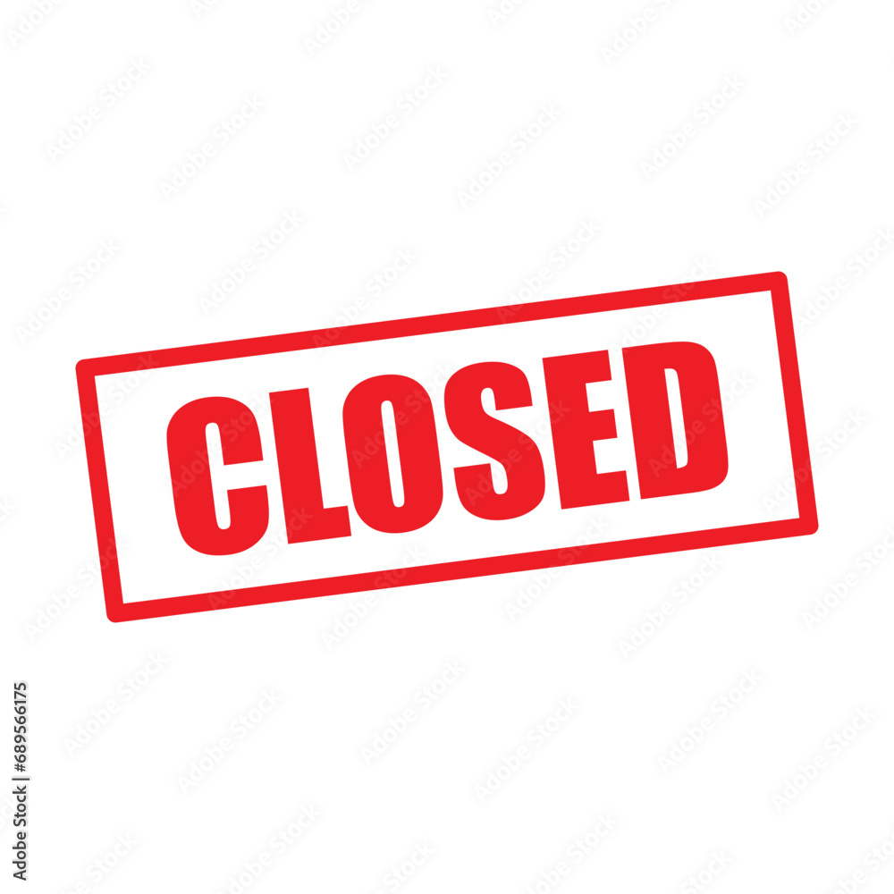 closed sticker closed sign closed banner closed sticker closed sign closed banner