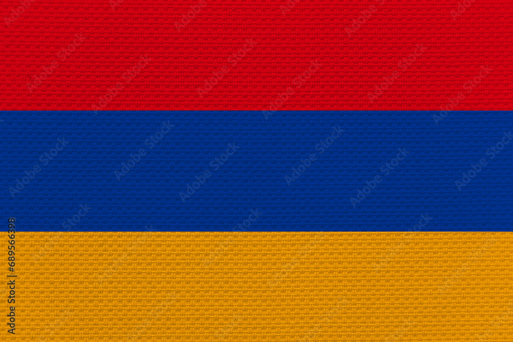 Flag of Armenia, Armenia National Grunge Flag, High Quality fabric and Grunge Flag Image. Fabric flag of Armenia. Armenia flag.
