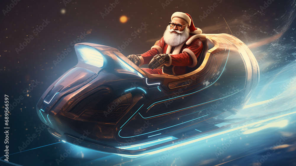 santa claus in the night santa claus in the night