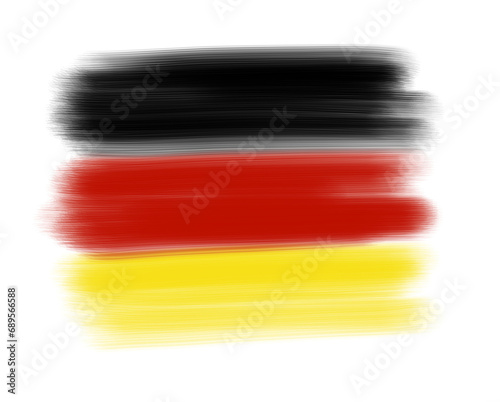 german flag with paint strokes