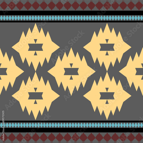 Seamless pattern from the geomatics shape combination shape, for textile, design for decorating , wallpaper , wrapping paper, fabric, backdrop and etc.