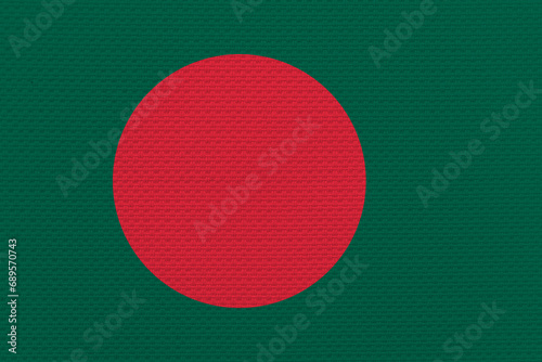 Flag of Bangladesh  Bangladesh National Grunge Flag  High Quality fabric and Grunge Flag Image. Fabric flag of Bangladesh. Bangladesh flag.