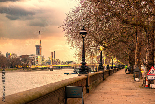 best view london albert bridge photo