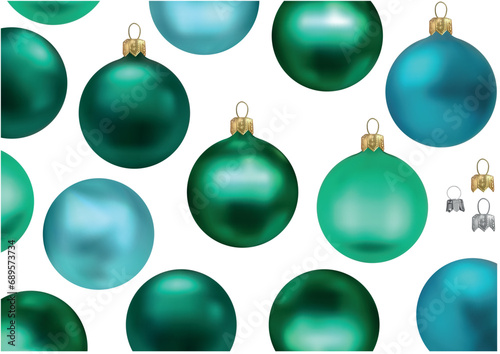 A Set of Turquoise Christma...