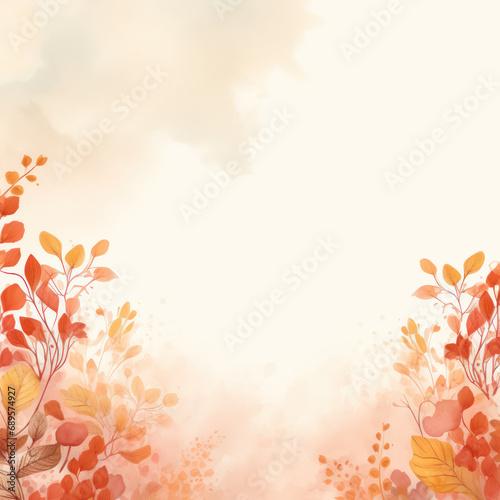 Decorative natural floral background with copy space