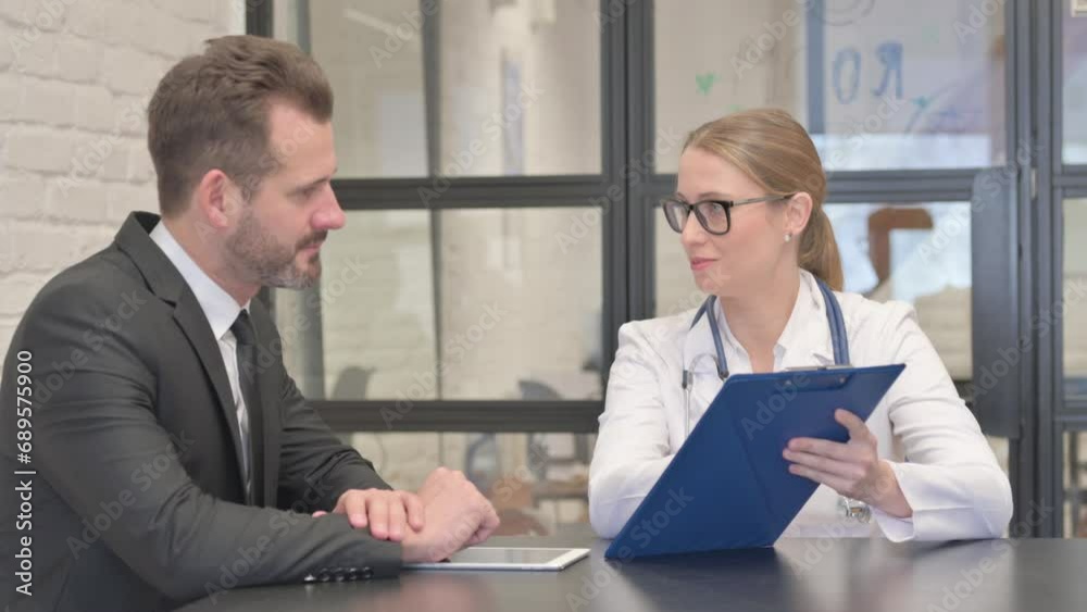 Female Doctor Discussing Treatment Plan with Patient Female Doctor Discussing Treatment Plan with Patient