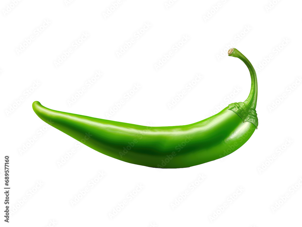 green chili as element in isolated background green chili as element in isolated background
