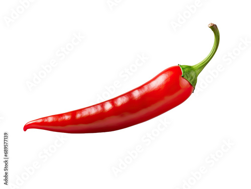 red chili as element in isolated background