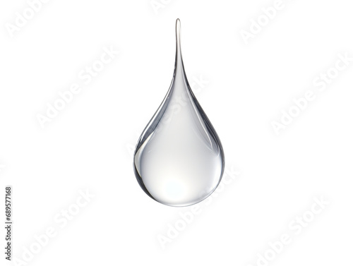 a water drop as element in isolated background