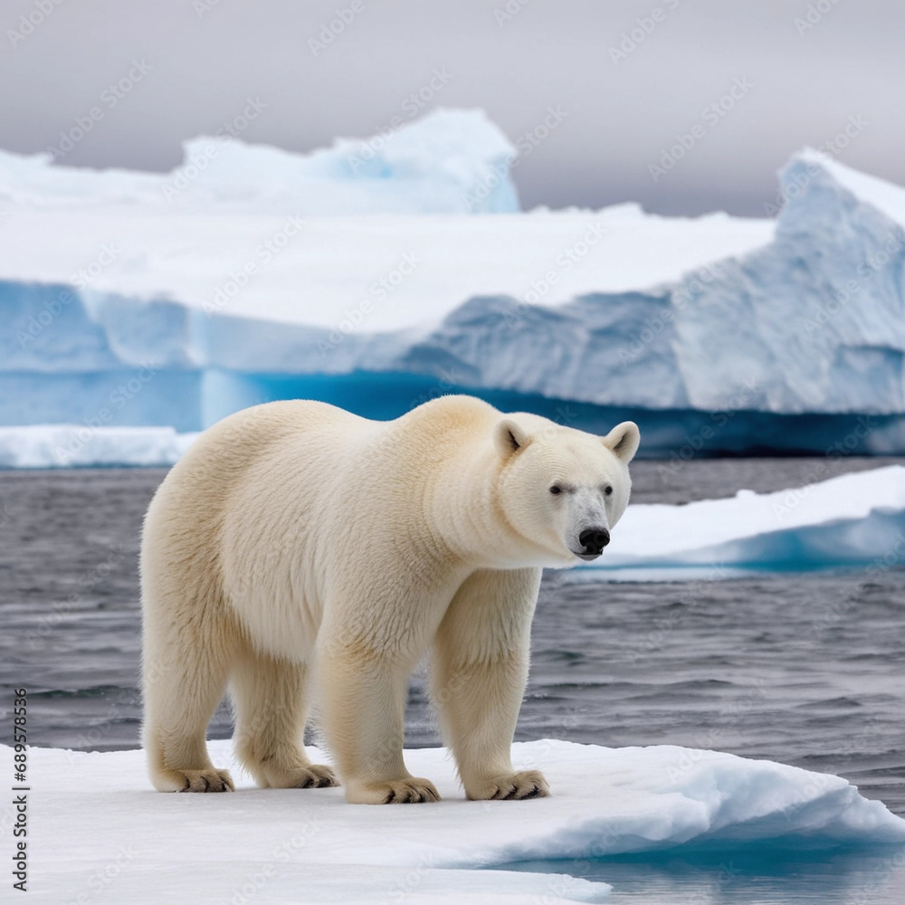 polar bear at the north pole polar bear at the north pole