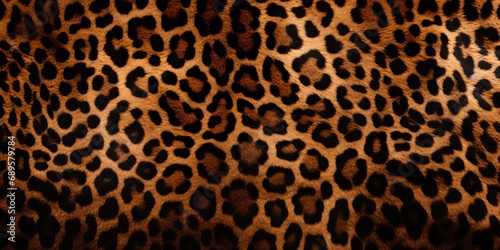 Background of faux leopard print fur texture photo