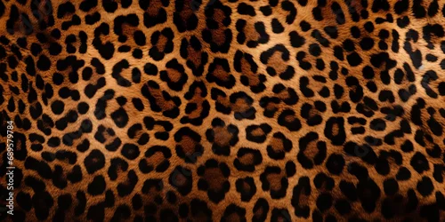 Fototapeta Background of faux leopard print fur texture
