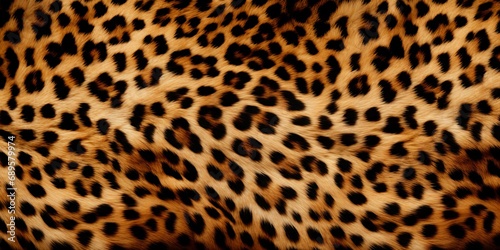 Background of faux leopard print fur texture photo