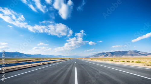 Empty highway road
