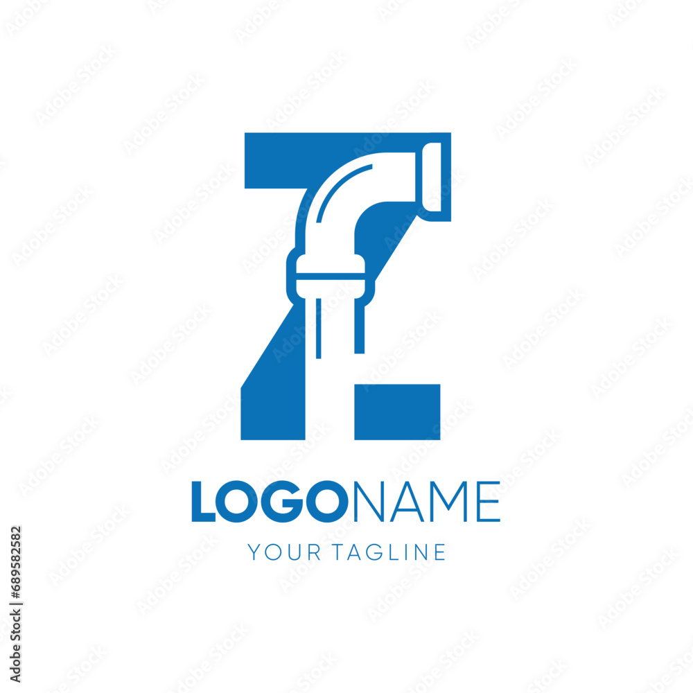 Letter Z Pipe Plumbing Industrial Logo Design Vector Icon Graphic Emblem Illustration Letter Z Pipe Plumbing Industrial Logo Design Vector Icon Graphic Emblem Illustration