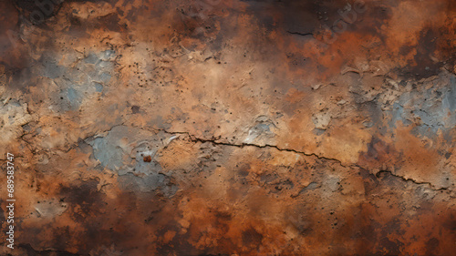 Rustic and weathered steel texture with corrosion and rust © M.Gierczyk