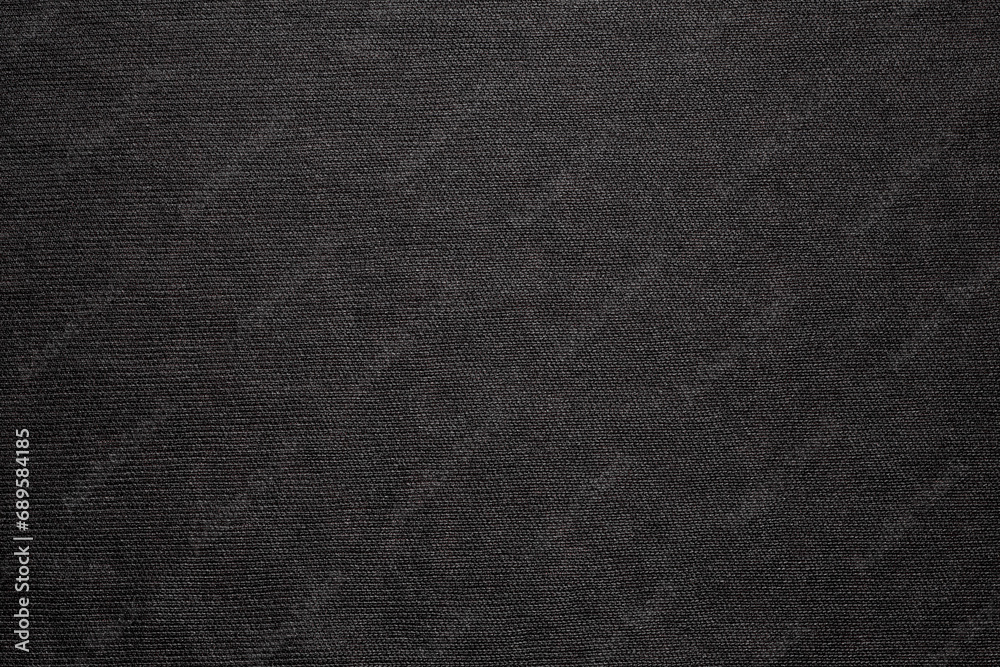close-up of black cloth texture background - obrazy, fototapety, plakaty 