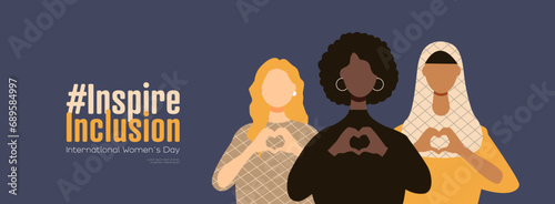 International Women's Day banner. #InspireInclusion