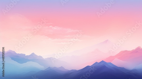 visually soothing desktop background with a gradient that mimics the soft hues of a watercolor painting