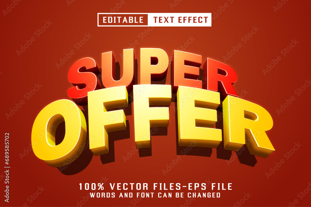 Super Offer Editable Text Effect