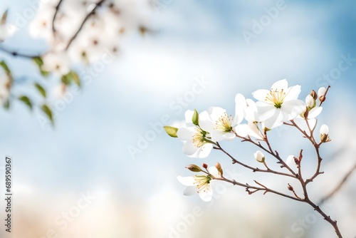 spring watercolor twig, white backdrop © Osama