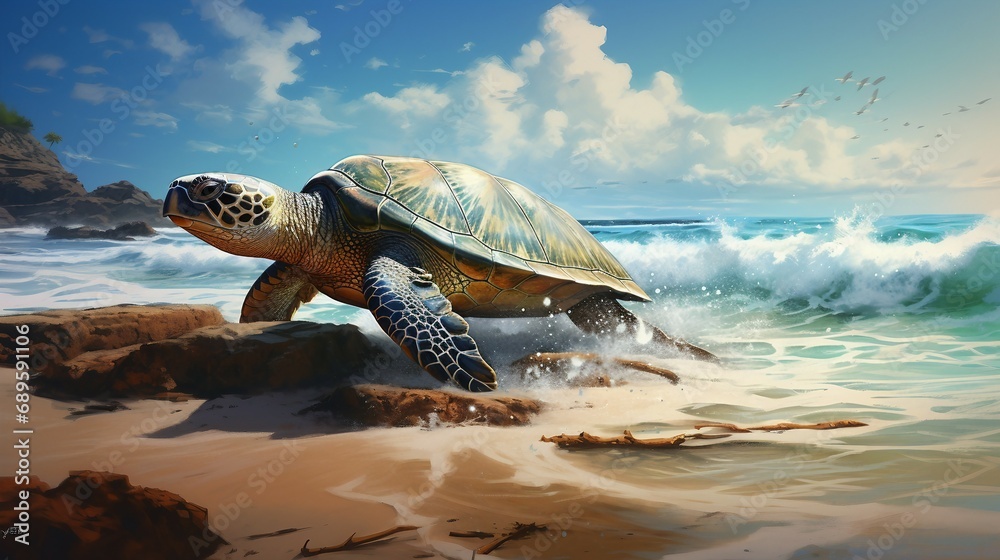 Sea Turtle's In Ocean