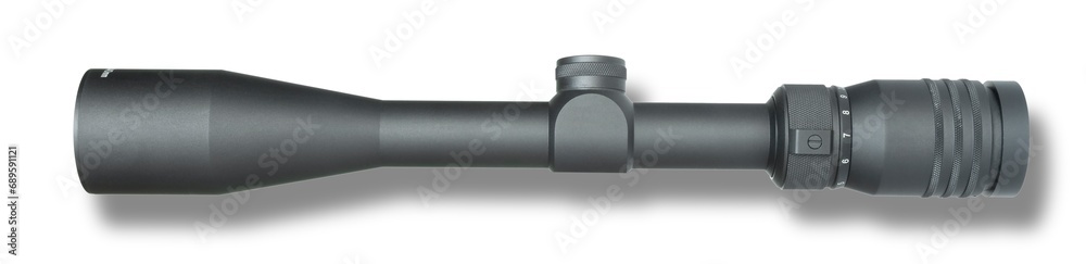 Shadwo behind a Rifle scope with high magnification Shadwo behind a Rifle scope with high magnification