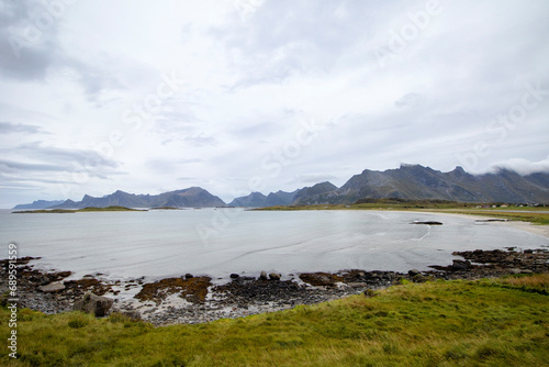 Yttersand Beach, Lofoten Islands, Norway.