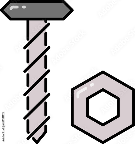 Nut and bolt icon