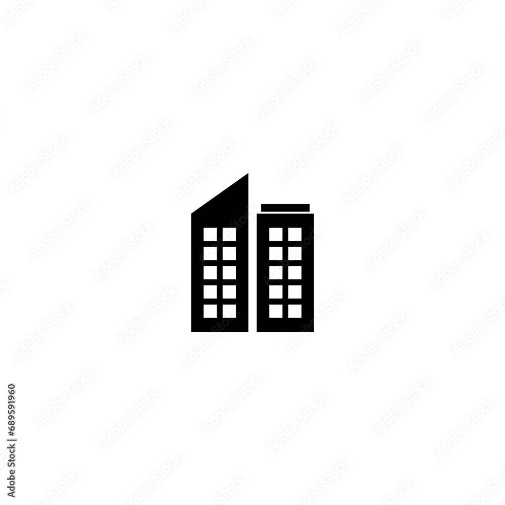 Building icon isolated on white background Building icon isolated on white background