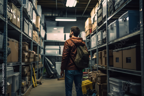 a person opening a climate-controlled storage unit.  © Davivd