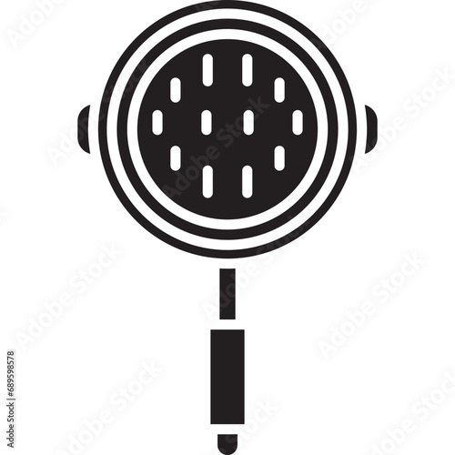 Pan icon. Pancakes in the pan vector