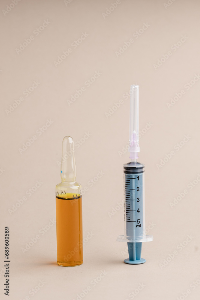 syringe and medicine syringe and medicine