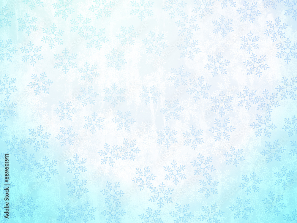 Winter sky with blue snowflakes - abstract background. Watercolor on paper. Winter sky with blue snowflakes - abstract background. Watercolor on paper.