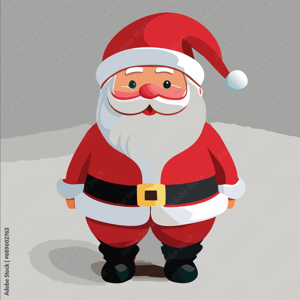 Santa Claus cute illustration vector happy holidays Christmas New Year 