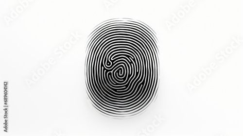 Generic QR code inside fingerprint