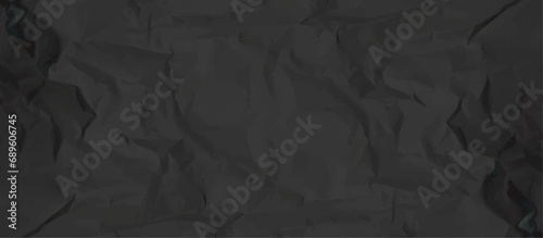Black creased crumpled paper texture can be use as background. Ragged black Paper. black waxed packing paper texture.