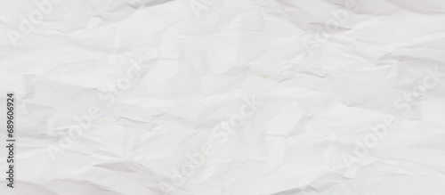 White creased crumpled paper sheet texture can be use as background. Ragged White Paper, white waxed packing paper texture. 