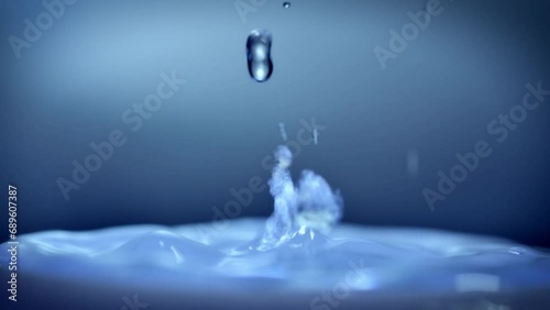 The process of boiling water, a stream of water shooting out of a humidifier or diffuser taken in close-up photo