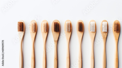 Eco friendly bamboo toothbrushes with black bristle