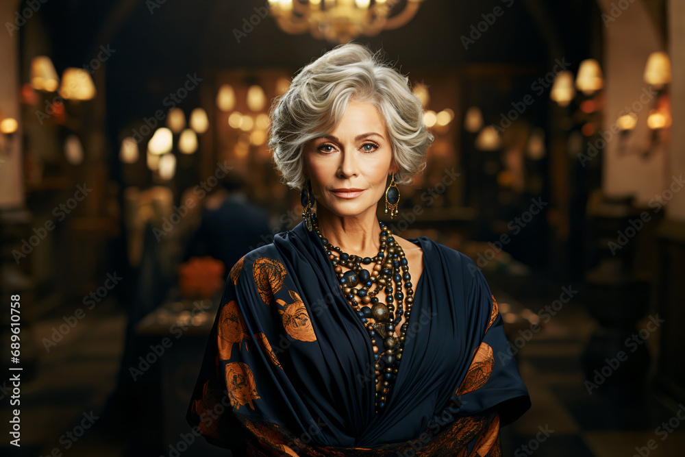 Obraz premium Mature Businesswoman in her 60s