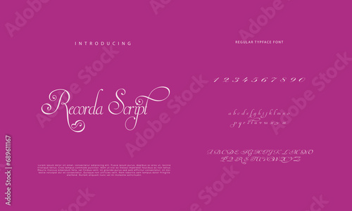 signature Font Calligraphy Logotype Script Brush Font Type Font lettering handwritten 