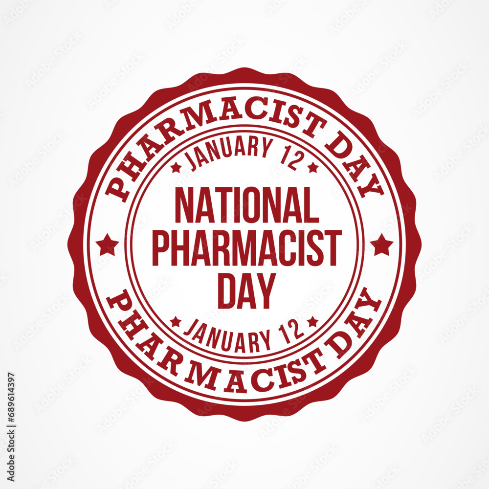 Pharmacist day is observed every year on January 12, The day focuses on the importance of pharmacists, and it honors how much they impact our health and well-being. Vector illustration