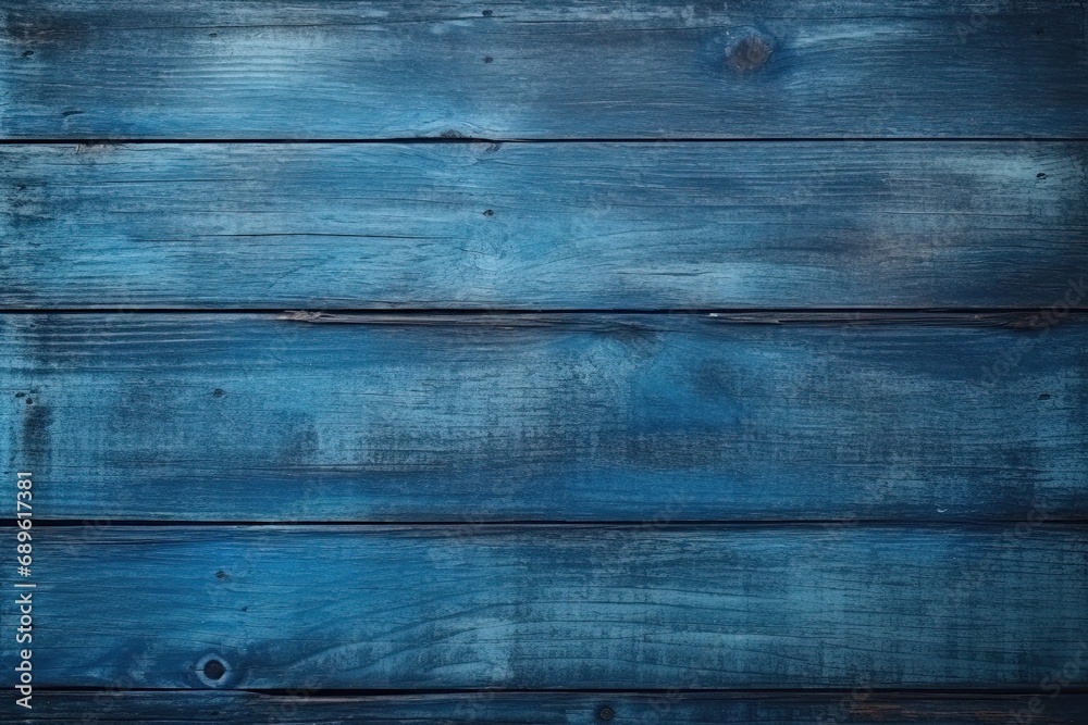 Obraz premium Toned texture of old wood - Dark blue grunge background