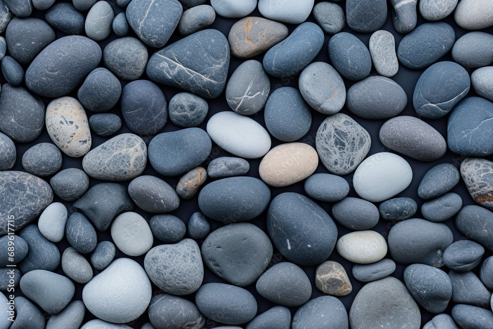 Gray blue pebbles texture. Wet small stones background Gray blue pebbles texture. Wet small stones background