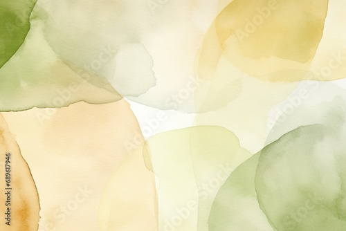 Light brown green olive beige, abstract watercolor background