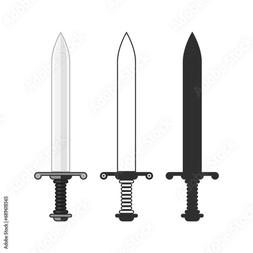 Swords vector icon.