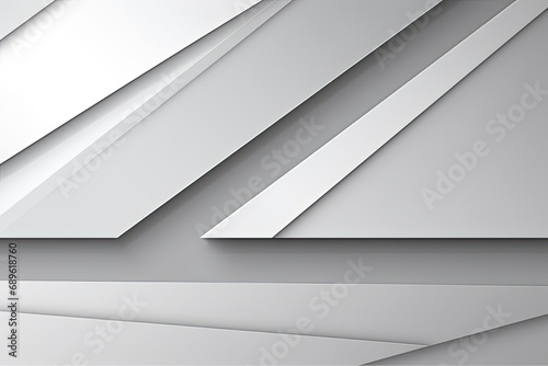White abstract background - Geometric shape 