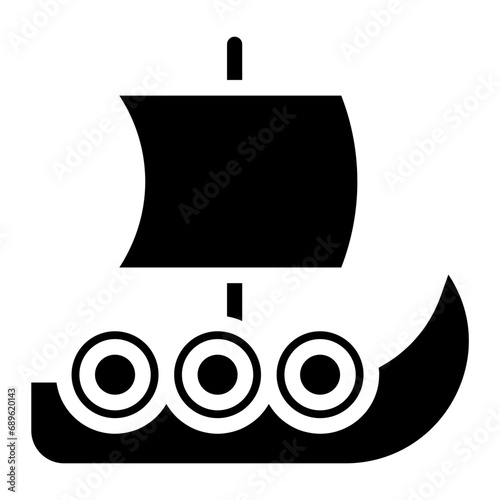 Viking ship glyph 